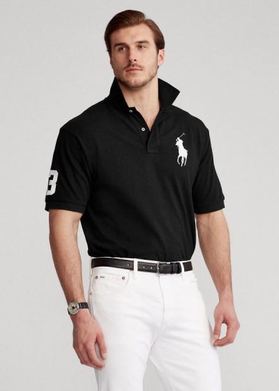 Men's Polo Ralph Lauren Big Pony Mesh Polo Shirts | 379214QCD